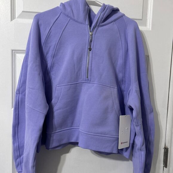 New Scuba Oversized Half Sized Zip Hoodie - Picture 1 of 2